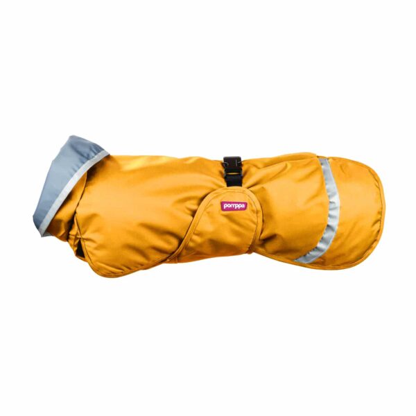 Curry yellow raincoat SadePomppa for dogs