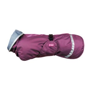 Purple color raincoat SadePomppa for dogs