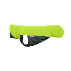 Lime color JumppaPomppa fleece shirt for dogs.